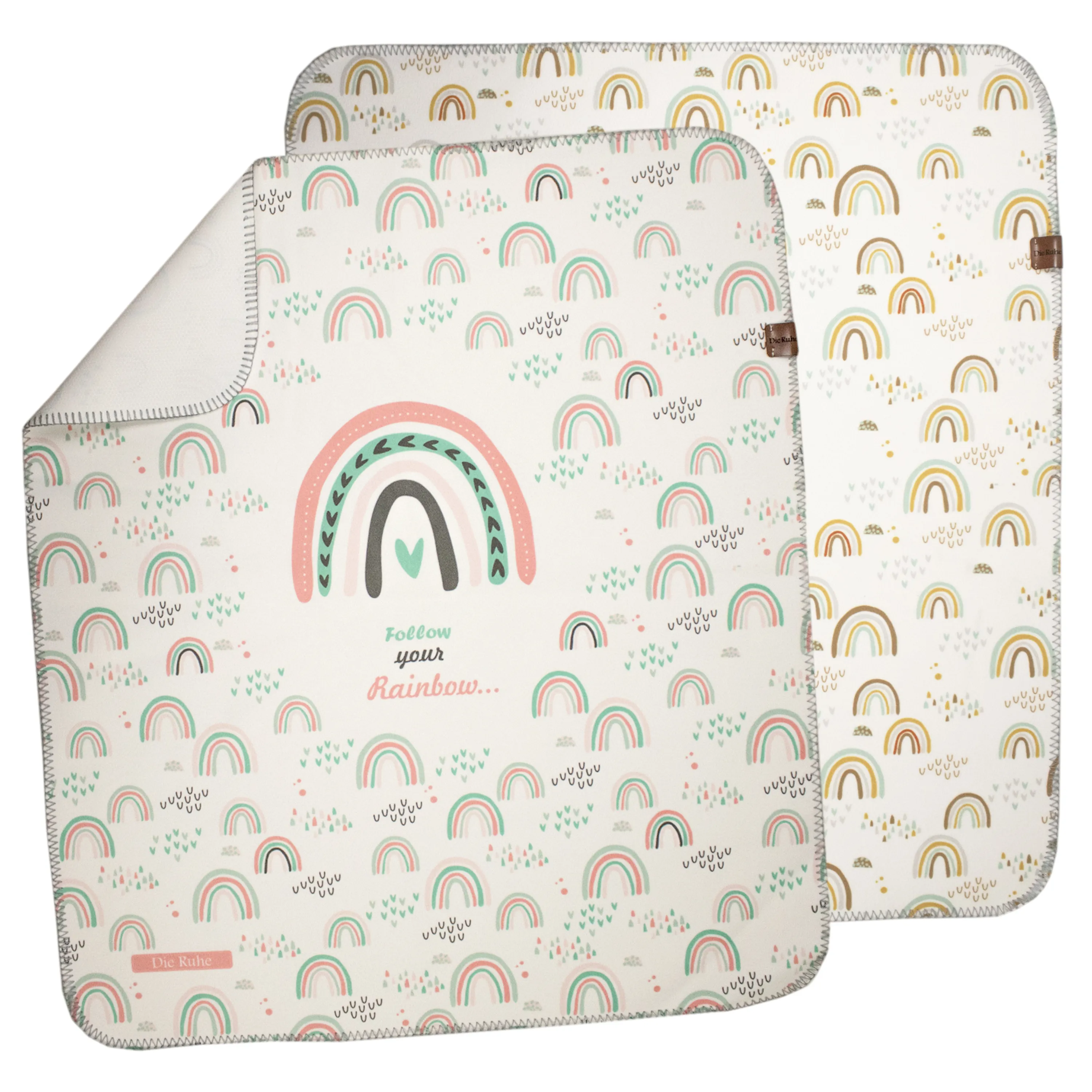 زیرانداز تعویض ضدآب دیروحه طرح رنگین کمان زیرانداز تعویض ضدآب دیروحه طرح رنگین کمان